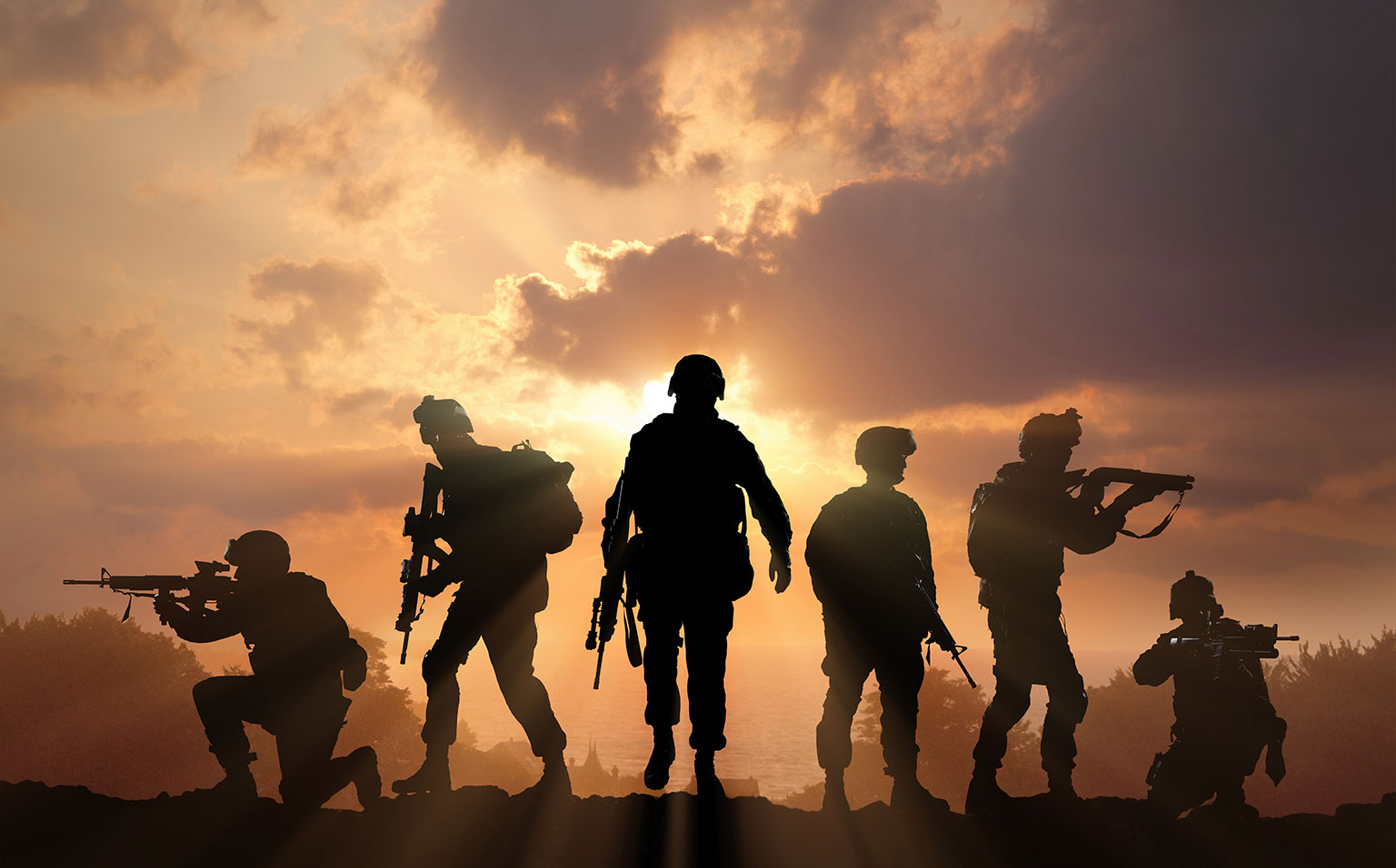 Interplan Group Security Solutions Soldiers in Sunset Image