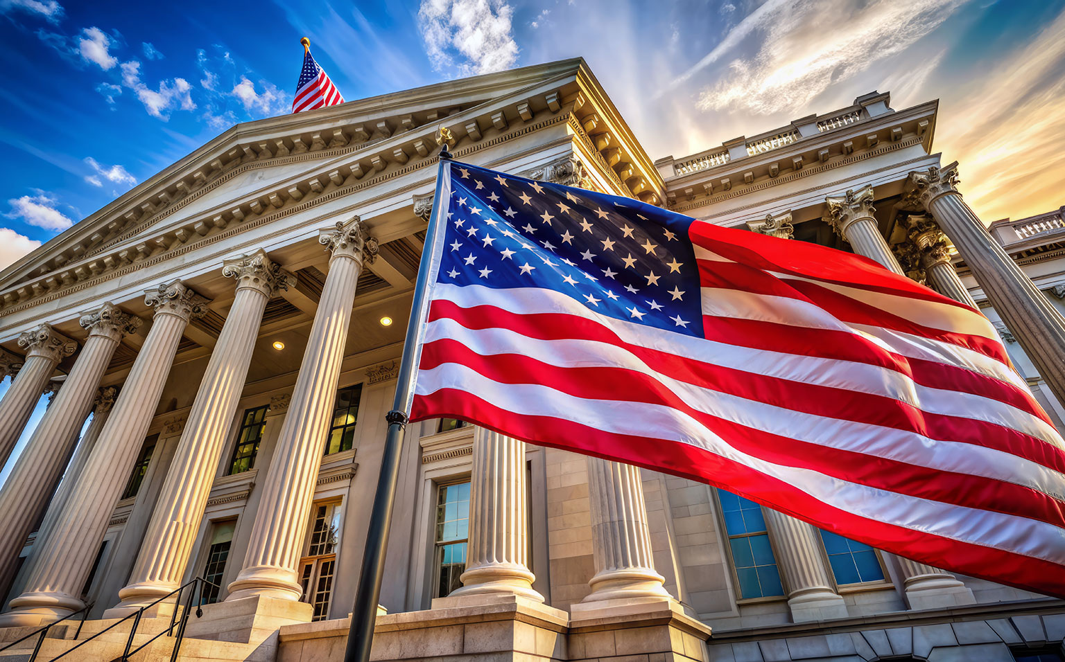 Interplan Group Capitol Building with Flag Why Us Image